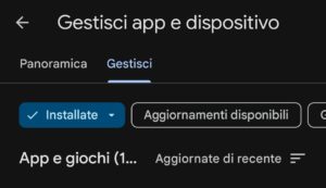 ripristinare un app android