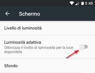 Luminosità adattativa