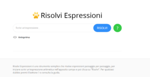 Risolvi espressioni