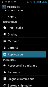 disinstallare applicazioni android