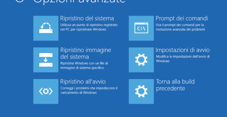 modalità provvisoria windows 10 F8