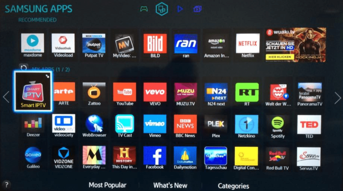 iptv su smart tv samsung